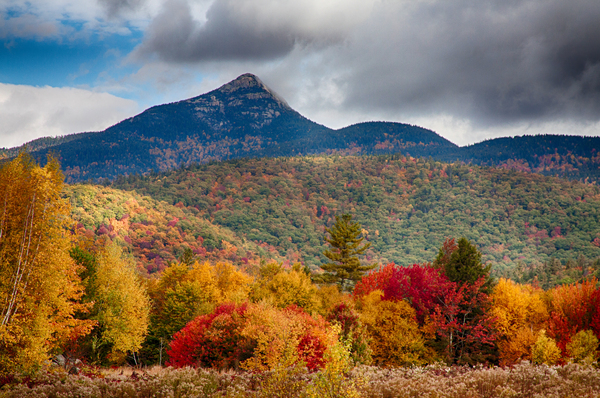 Mount Chocorua in New Hampshire fall colors by Jeff Folger