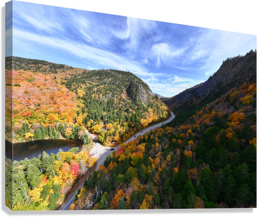 Falls Embrace: Dixville Notch in Late Afternoon Light Canvas Print