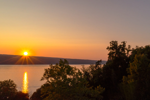 Hector falls sunset