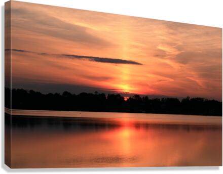 Solar Eclipse Landscape Canvas Print