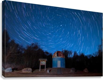 Inverted star trails Canvas Print