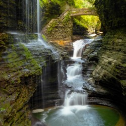 Rainbow falls flowing