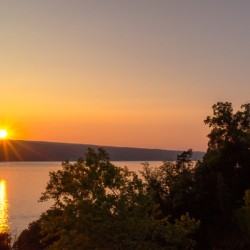 Hector falls sunset