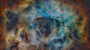 Rosette Nebula in SHO