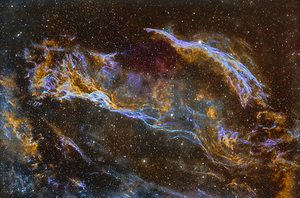 Western Veil Nebula in SHO