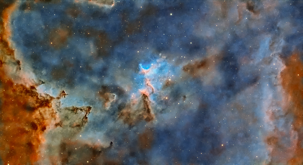 Melotte 15 The Heart of the Heart Nebula in SHO Print