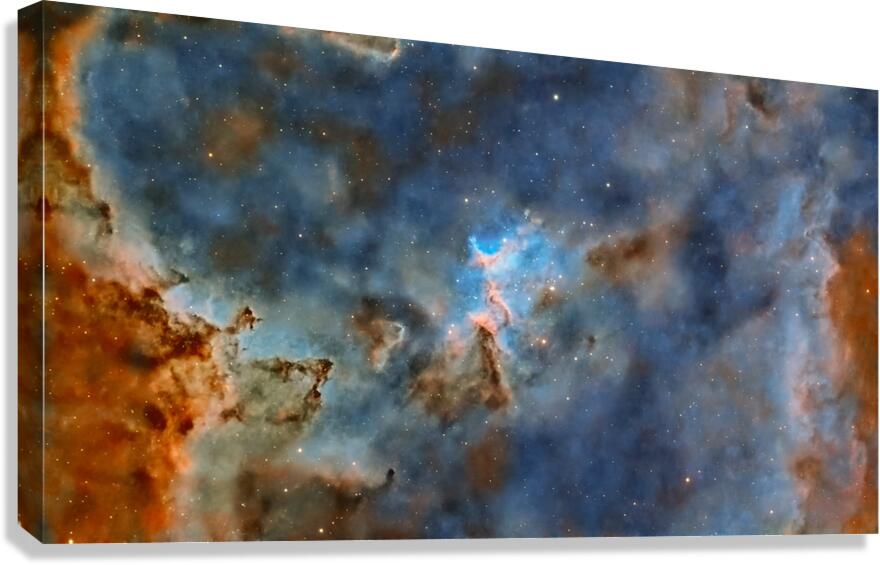 Melotte 15 The Heart of the Heart Nebula in SHO Canvas Print