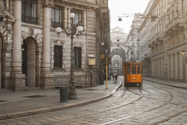 Tram in Milan Italy by simowave