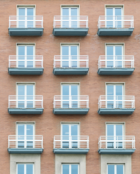 Window and balcony pattern Print