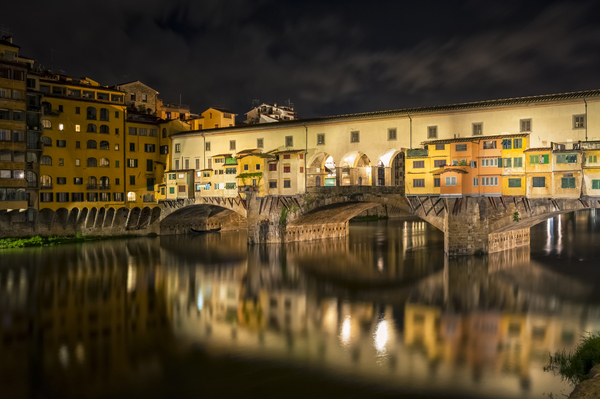 Ponte Vecchio in Florence at night by simowave