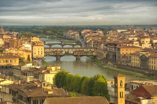Aerial view of Florence by simowave