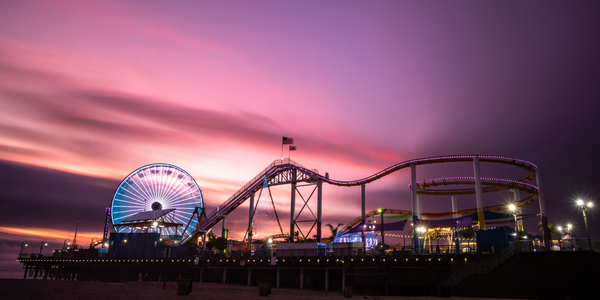 Santa Monica Ferris Wheel Print