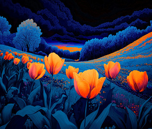 Valley of the Tulips III 1