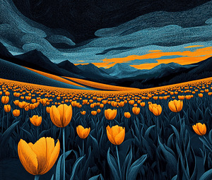 Valley of Tulips II 1