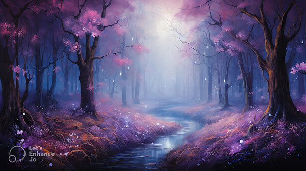 Plum Forest of Dreams Print