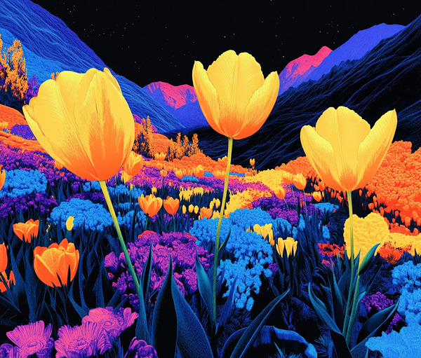 Festival of Tulips II 1 Print