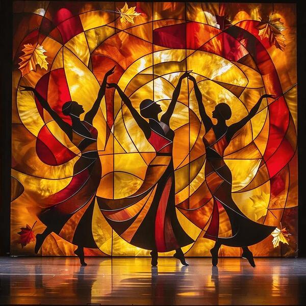Rhythms of Autumn: A Geometric Ballet by Visual Orchid