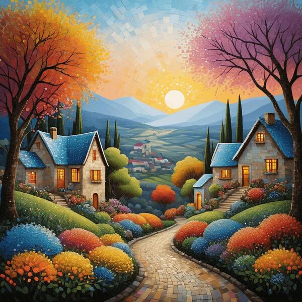 Golden Path to Tranquility by Visual Orchid