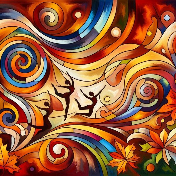 Abstract Choreography of Autumn by Visual Orchid