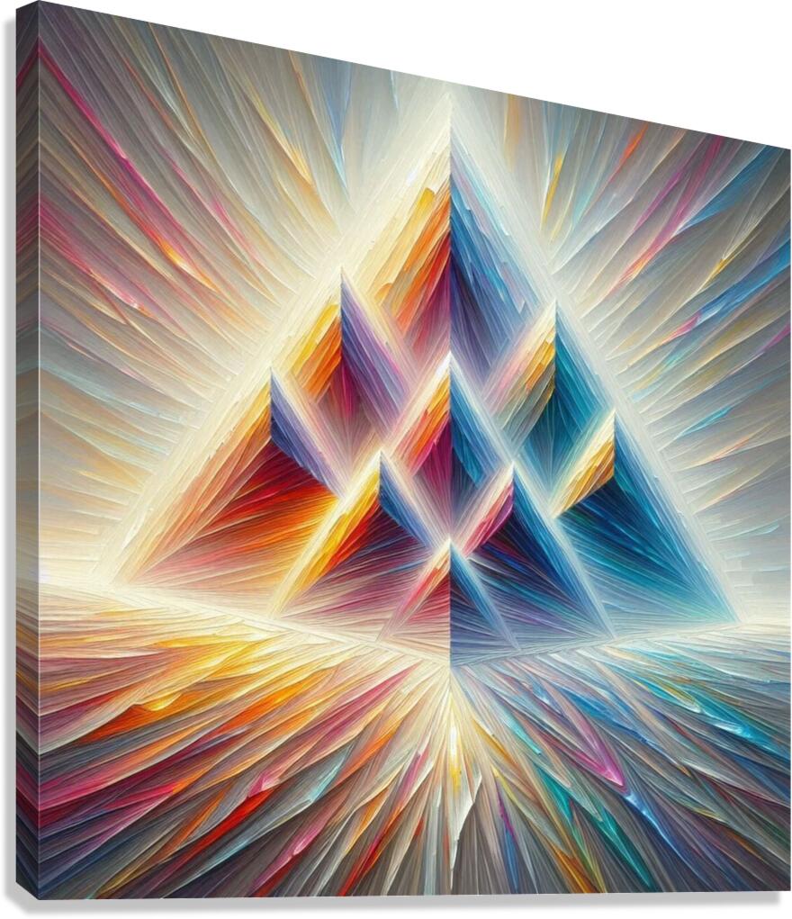 Dynamic Trianglescape Canvas Print