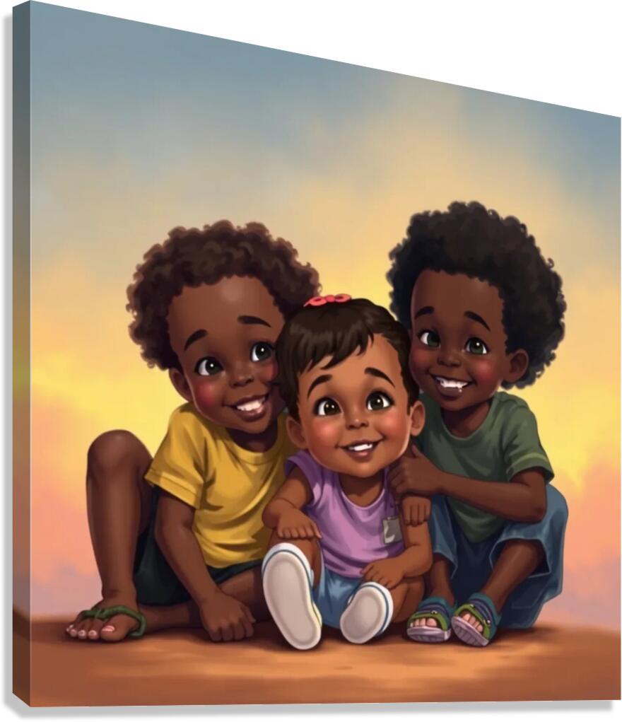 Three Pals Canvas Print