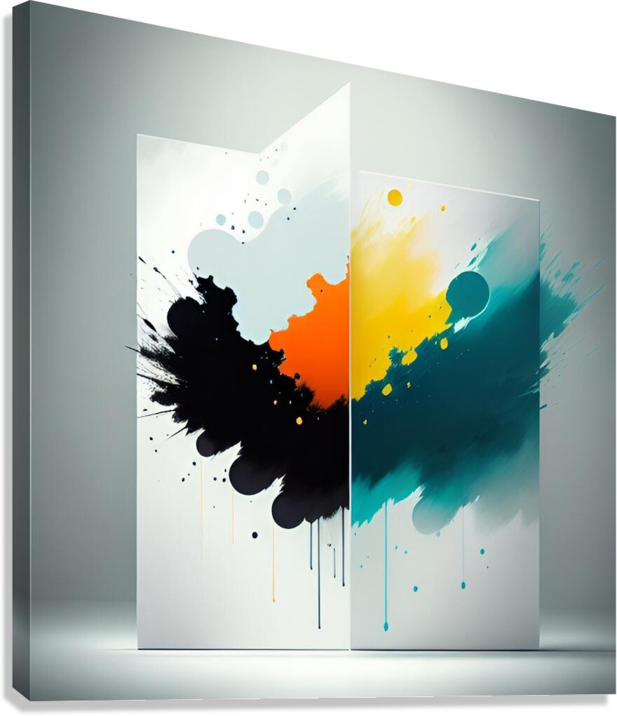 Spattered  Canvas Print