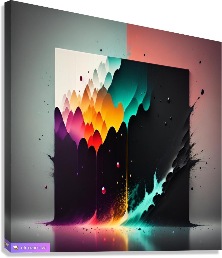 Spattered Two Canvas Print