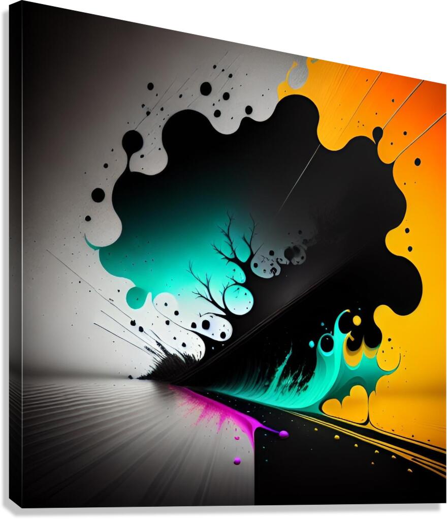Spattered 5 Canvas Print