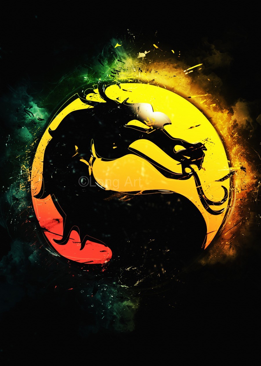 Mortal Kombat logo by Long Art Wall Art