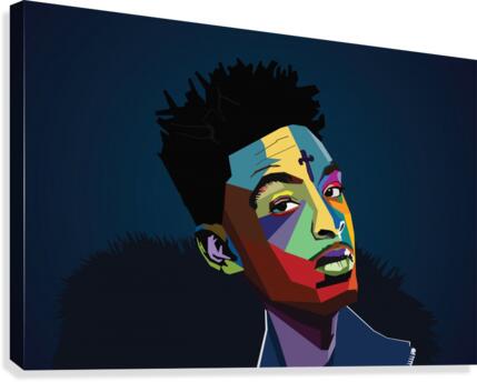 21 Savage Rapper Wpap Art by Long Art Wall Art
