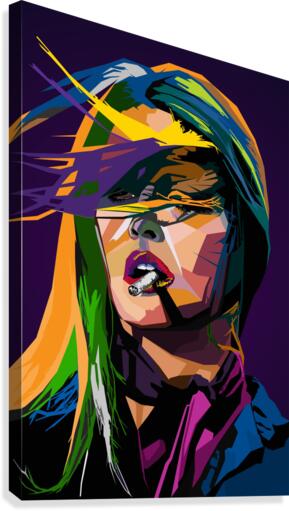 Brigitte Bardot Cigarette  Canvas Print