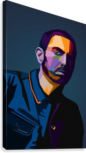 Eminem Wpap Art Canvas Print