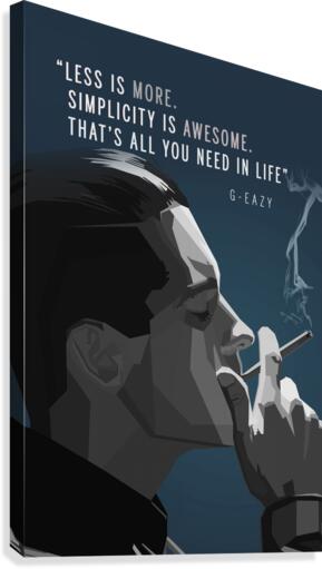 G  Eazy Quotes Canvas Print