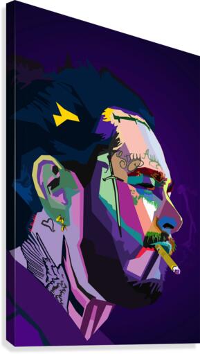 Post Malone Wpap Canvas Print