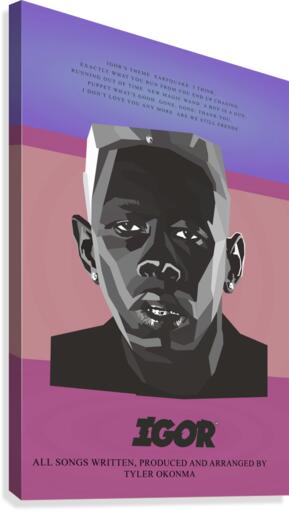 IGOR black rapper Canvas Print