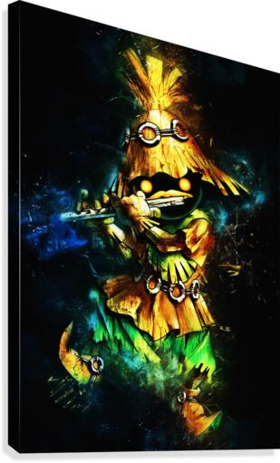 Skull kid Canvas Print