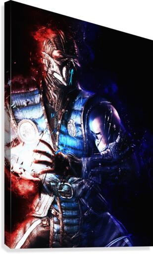 Sub Zero Mortal Kombat Canvas Print
