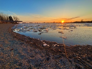 Spring sunrise by Genevieve Gagnon