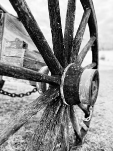 Wheel of an old cannon 2 by Genevieve Gagnon