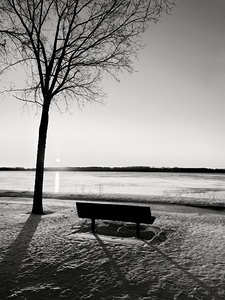 Lonely sunrise 2 by Genevieve Gagnon