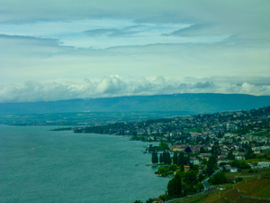 Lausanne on the shores of Lake Geneva by Genevieve Gagnon
