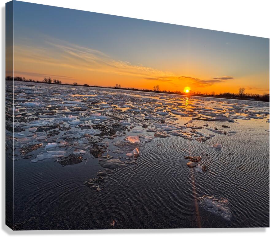 Spring sunrise Canvas Print