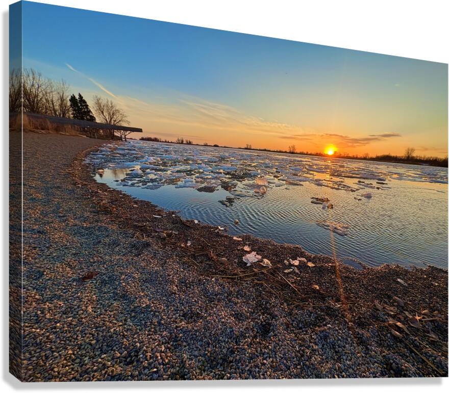 Spring sunrise Canvas Print