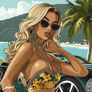 Cartoon Glam 1