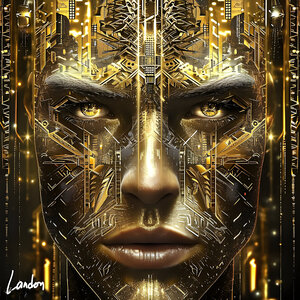 Golden Mechanical Face 1