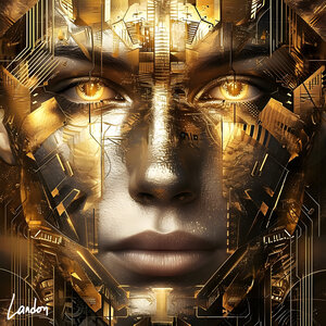Golden Mechanical Face 2