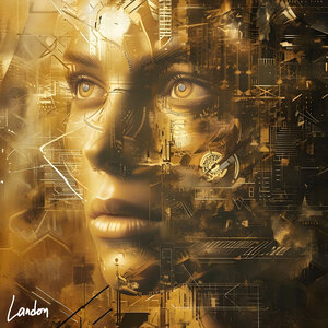 Golden Mechanical Face 3