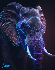 Hyper realistic Elephant