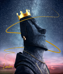King Moai Statue  Easter Island