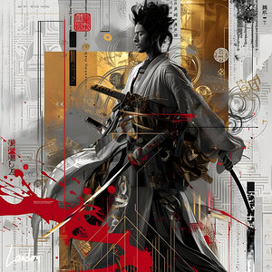 Op Art Samurai 4